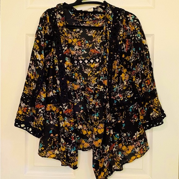 Silk short kimono - Picture 1 of 8